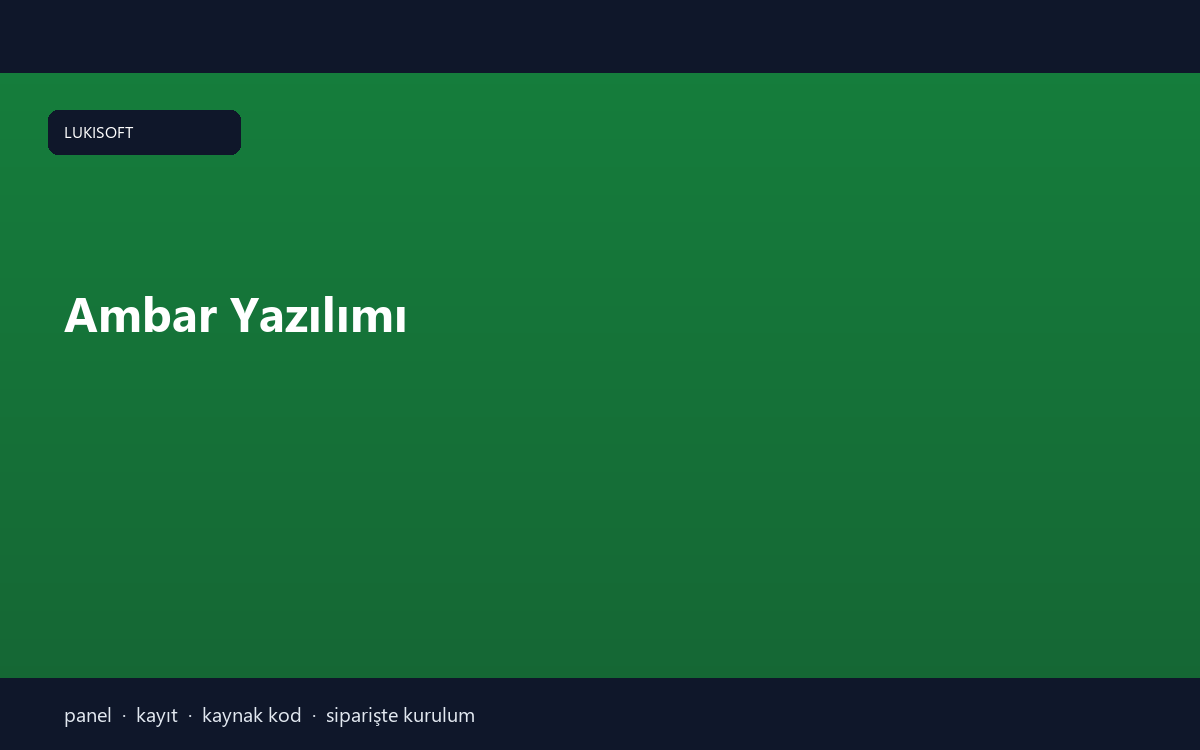 Ambar Yazılımı